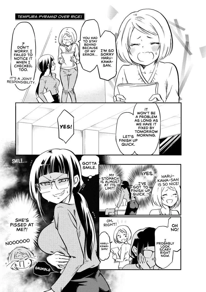 Harukawa-san wa Kyou mo Ueteiru Chapter 13: Tempura Pyramid Over Rice! - Page 1