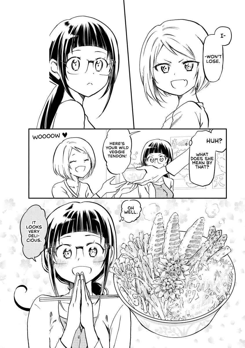 Harukawa-san wa Kyou mo Ueteiru Chapter 13: Tempura Pyramid Over Rice! - Page 6