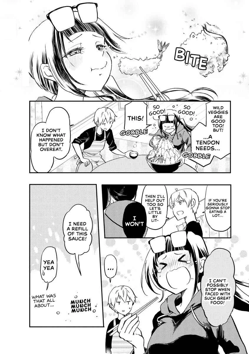 Harukawa-san wa Kyou mo Ueteiru Chapter 13: Tempura Pyramid Over Rice! - Page 12