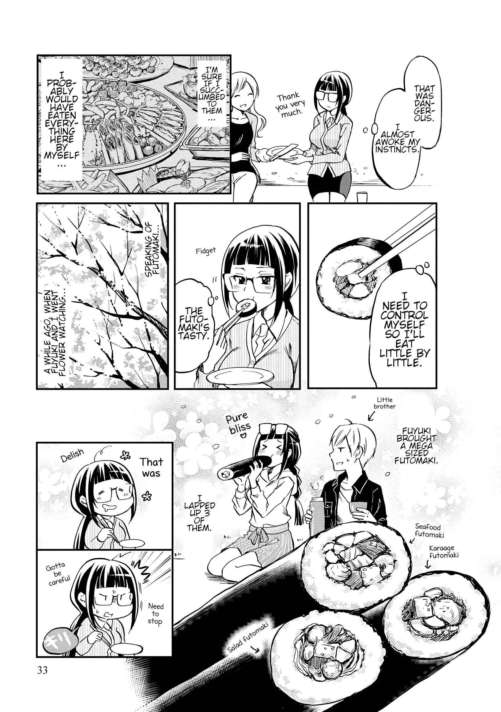 Harukawa-san wa Kyou mo Ueteiru Chapter 4: All You Can Eat At The Flower Viewing Party - Page 3