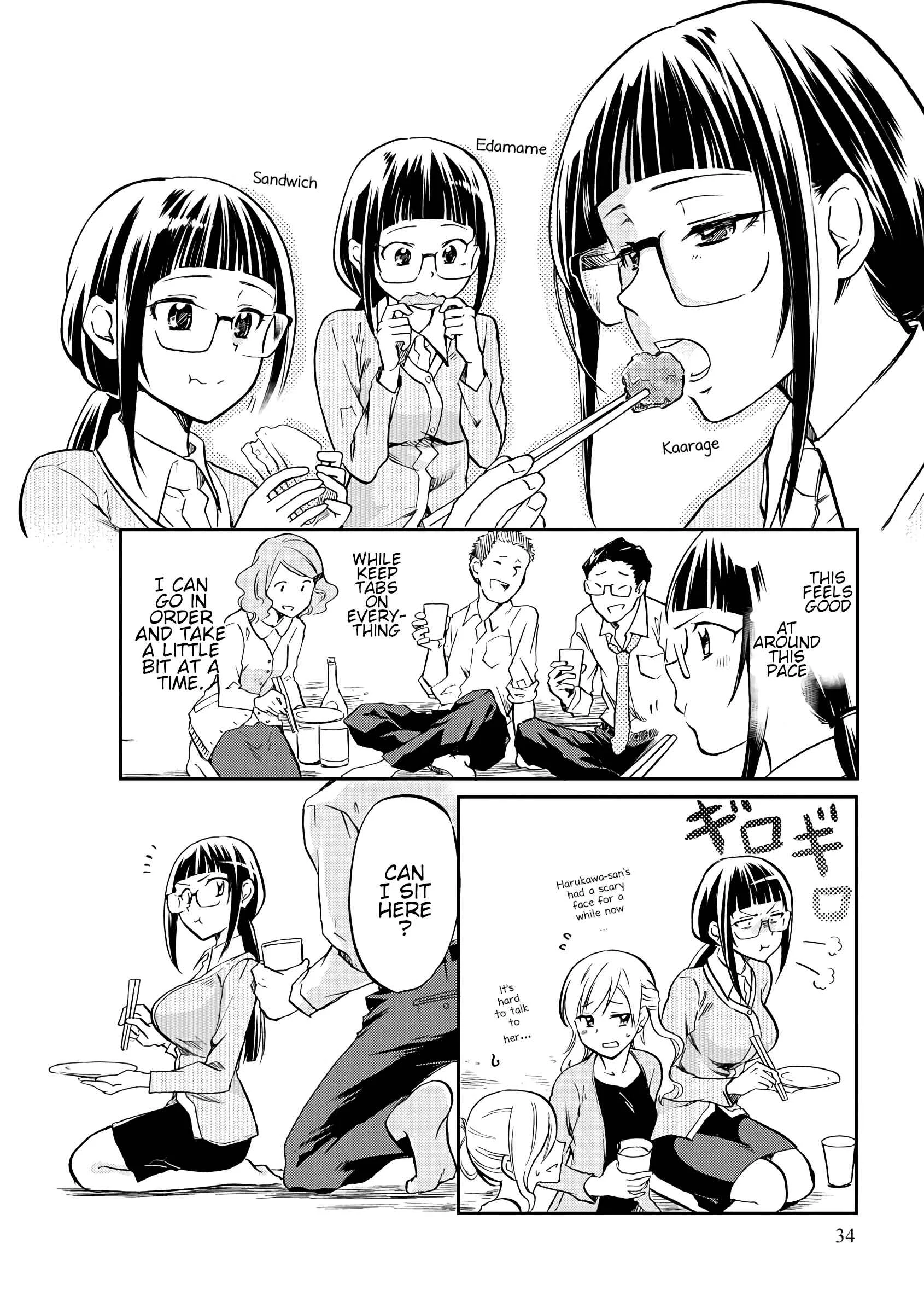 Harukawa-san wa Kyou mo Ueteiru Chapter 4: All You Can Eat At The Flower Viewing Party - Page 4