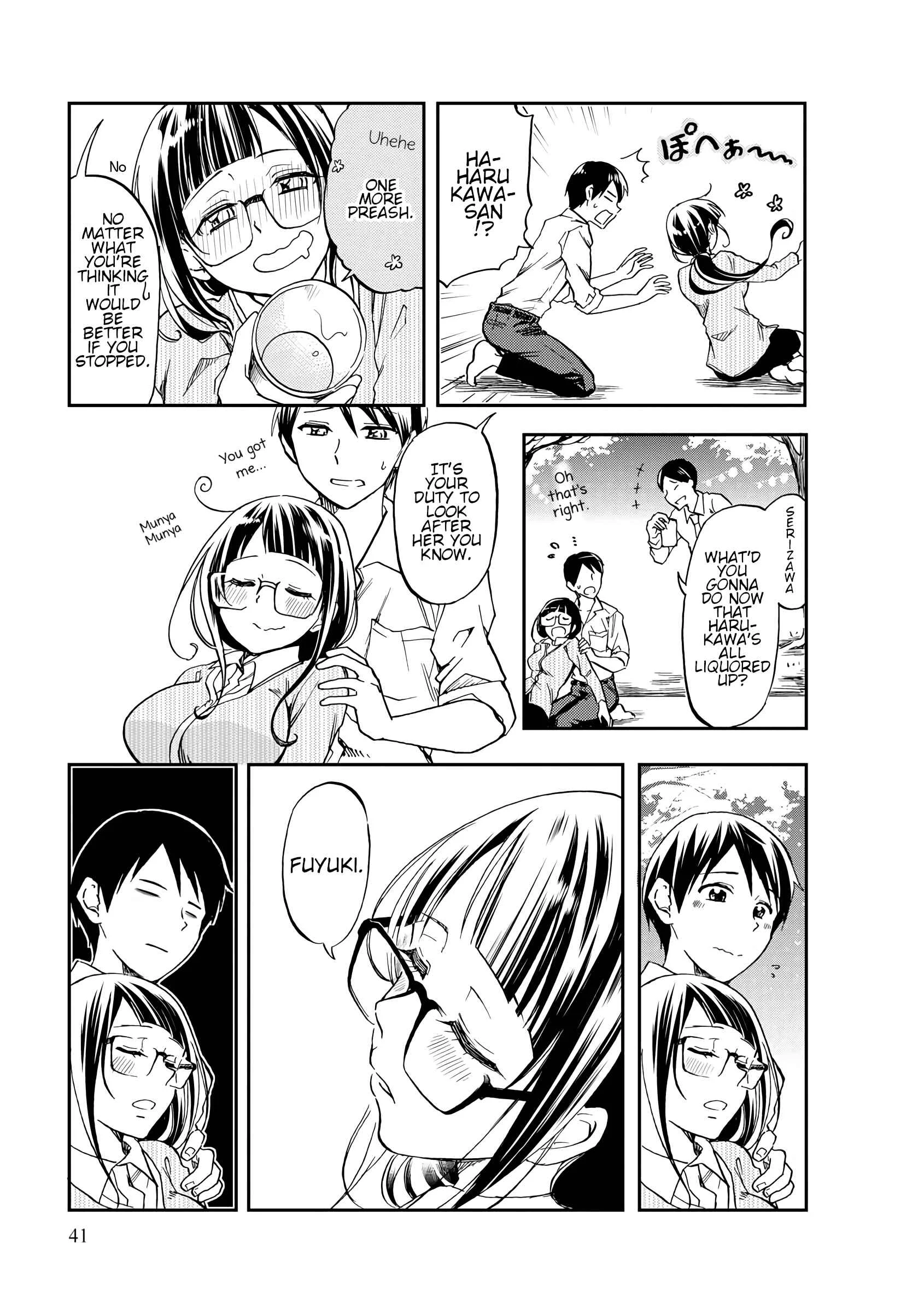 Harukawa-san wa Kyou mo Ueteiru Chapter 4: All You Can Eat At The Flower Viewing Party - Page 11