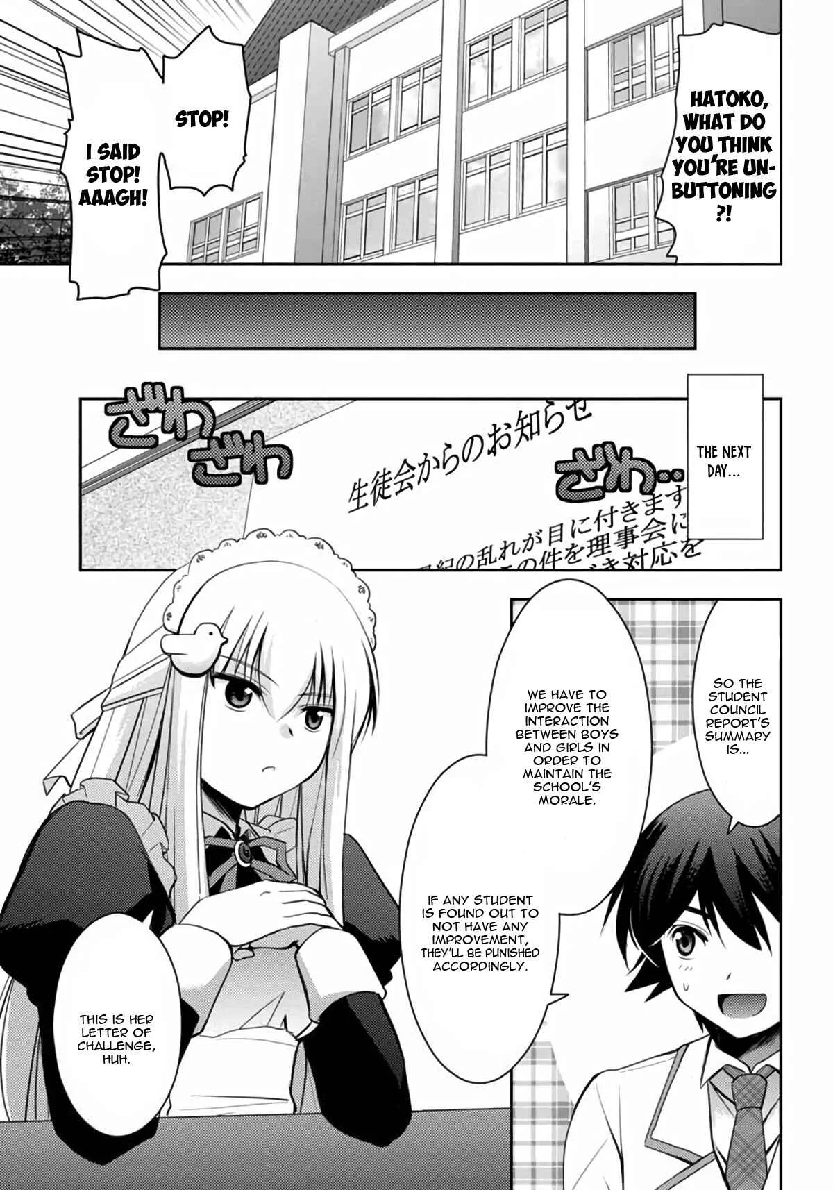 Hatoko-san to Love Comedy Chapter 3: She's my Maid, Little Sister, Childhood Friend, Classmate, and Student Council President - Page 13