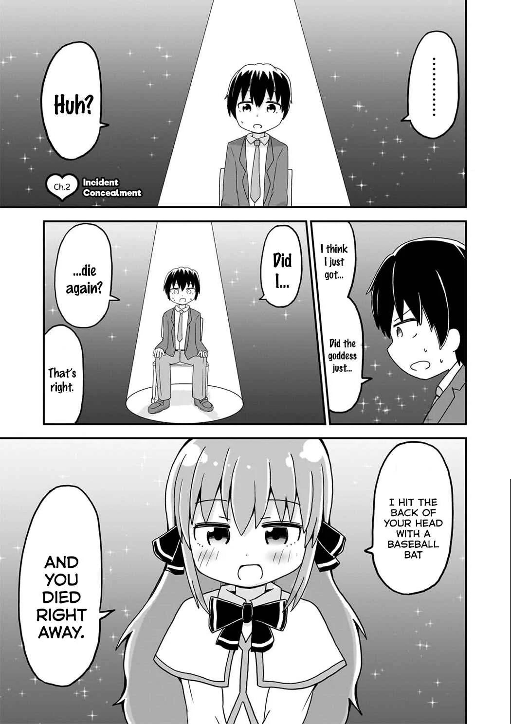 Hatsukoi Tensei Near-Death Goddess Chapter 2: Incident Concealment - Page 1