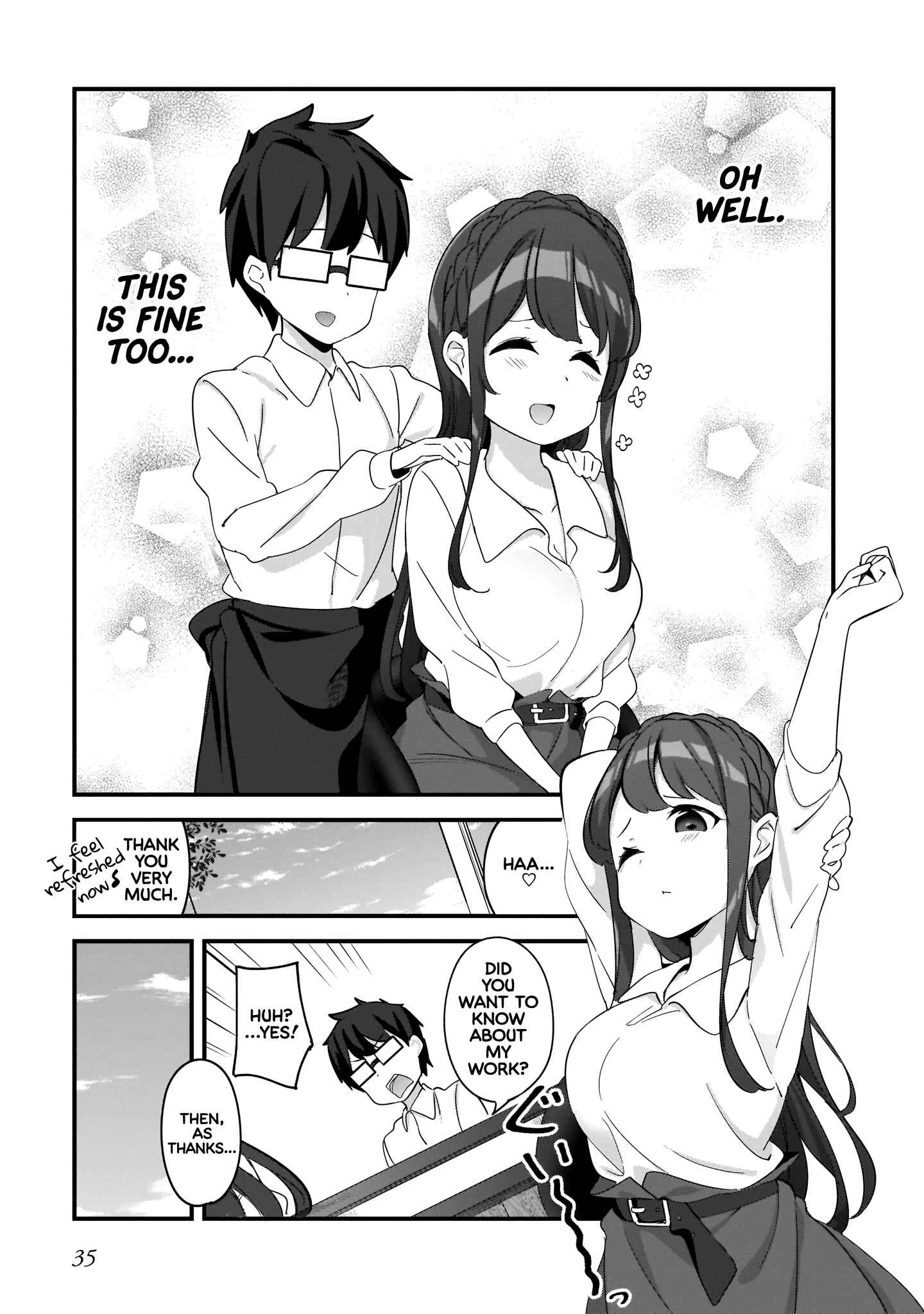 Hayasegawa-kun to Megami na Onee-san Chapter 2: Work Quiz - Page 15