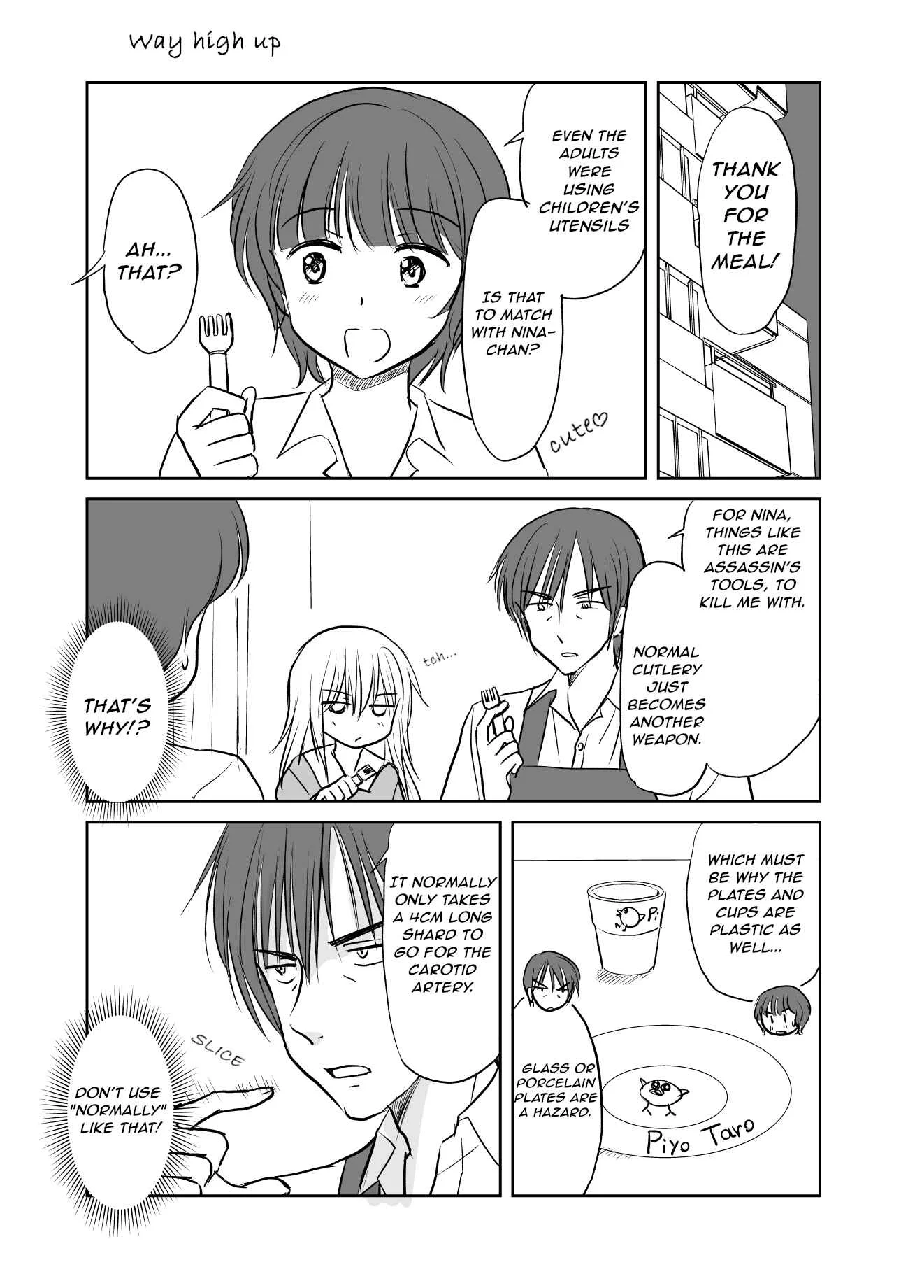 Hikitotta Musume ga Asashindatta Chapter 1.3: Way High Up, House-sitting - Page 1