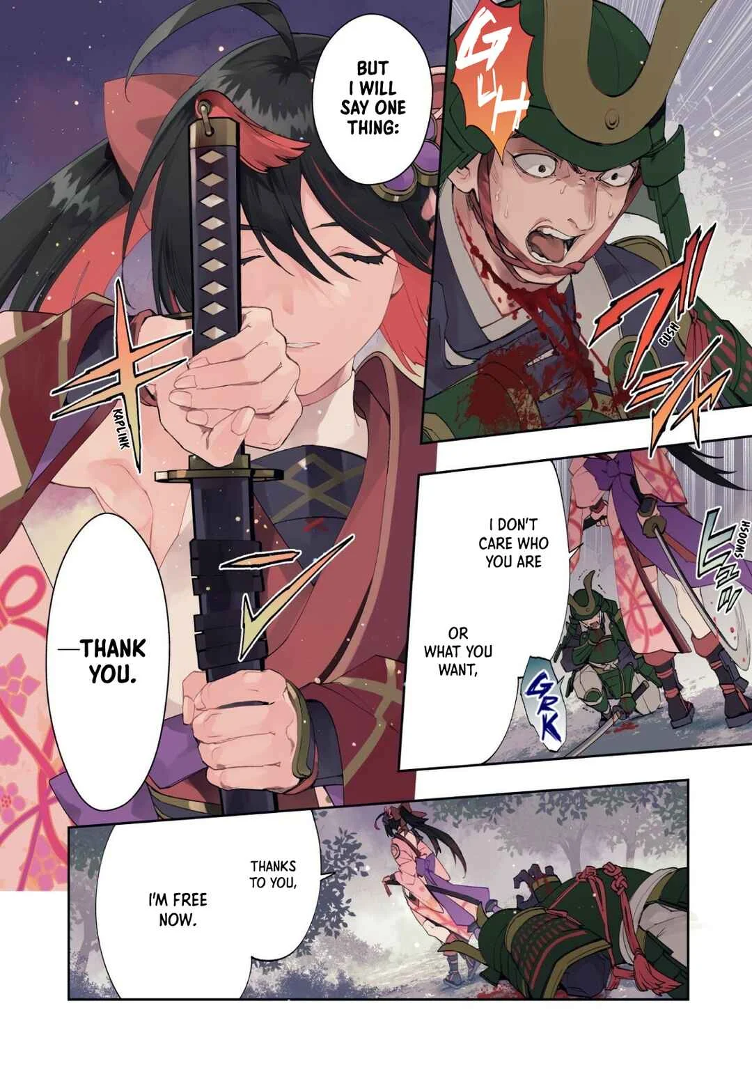 "Hitokiri" Shoujo Koushaku Reijou no Goei ni Naru Chapter 1 - Page 4