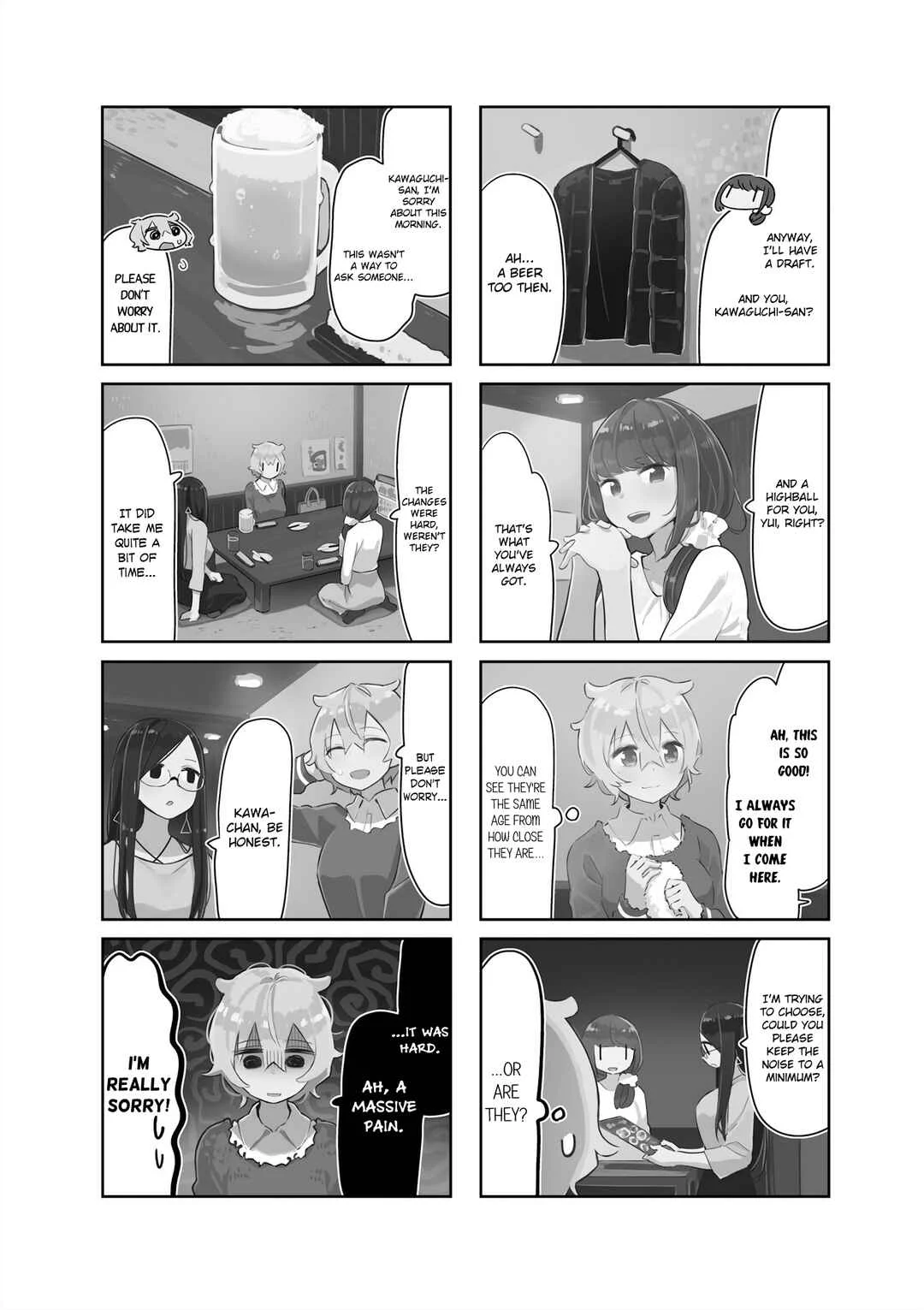 Hogushite, Yui-san Chapter 4: Delicious After-Overtime Sake - Page 2