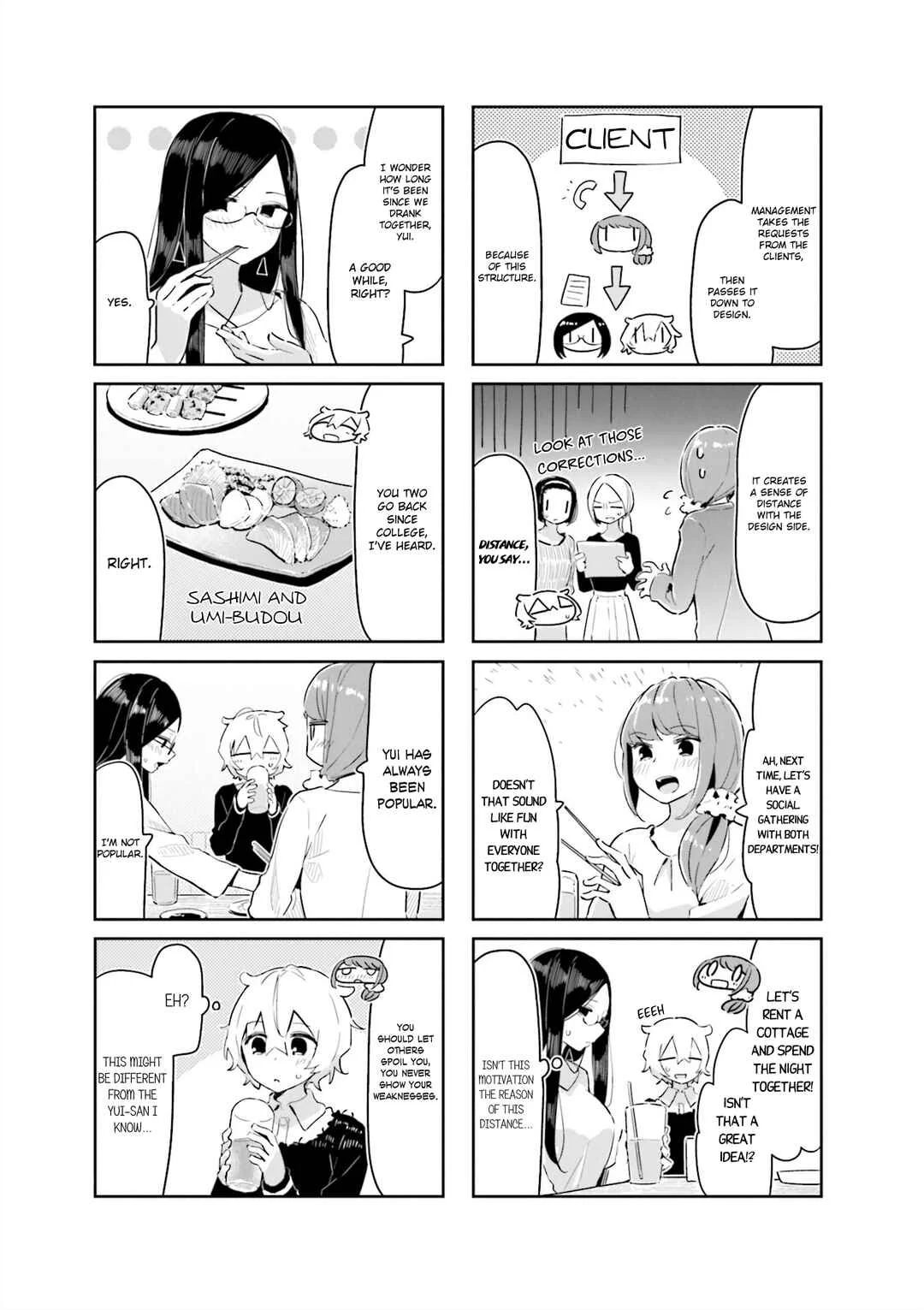 Hogushite, Yui-san Chapter 4: Delicious After-Overtime Sake - Page 3