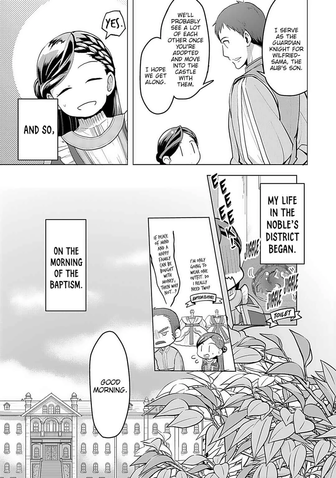 Honzuki no Gekokujou: Shisho ni Naru tame ni wa Shudan o Erandeiraremasen—Dai-3 Bu: Ryouchi ni Hon o Hirogeyou! Chapter 1: A Noble's Daughter - Page 30
