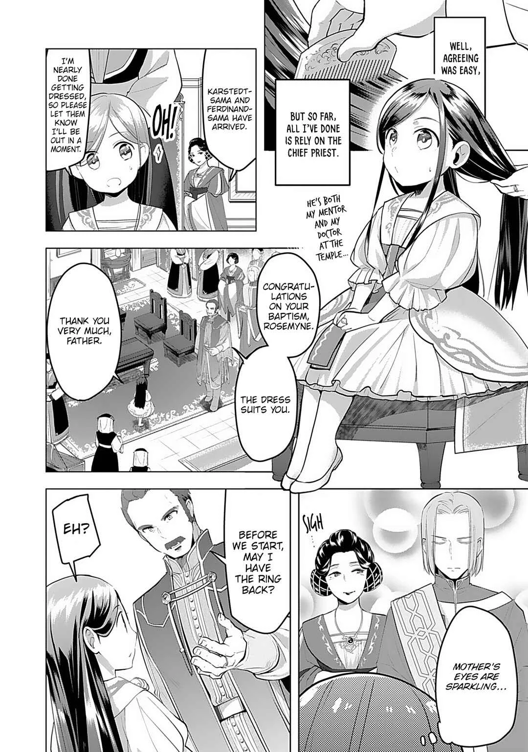 Honzuki no Gekokujou: Shisho ni Naru tame ni wa Shudan o Erandeiraremasen—Dai-3 Bu: Ryouchi ni Hon o Hirogeyou! Chapter 1: A Noble's Daughter - Page 35