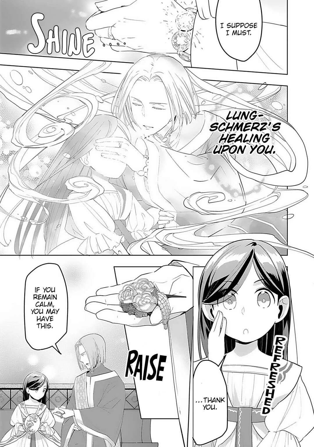 Honzuki no Gekokujou: Shisho ni Naru tame ni wa Shudan o Erandeiraremasen—Dai-3 Bu: Ryouchi ni Hon o Hirogeyou! Chapter 1: A Noble's Daughter - Page 44