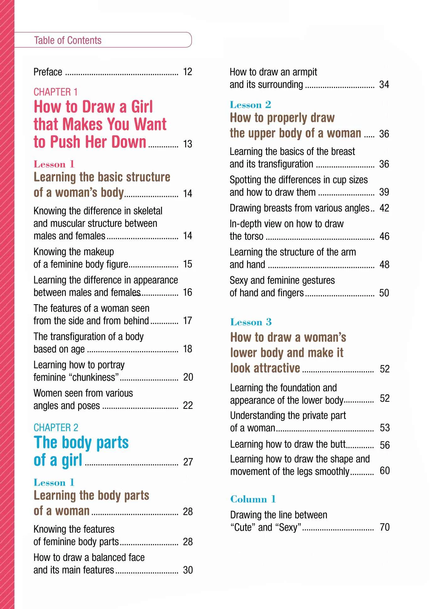 How to Draw a (Slightly) Sexy Girl Chapter 0: Cover - Page 13