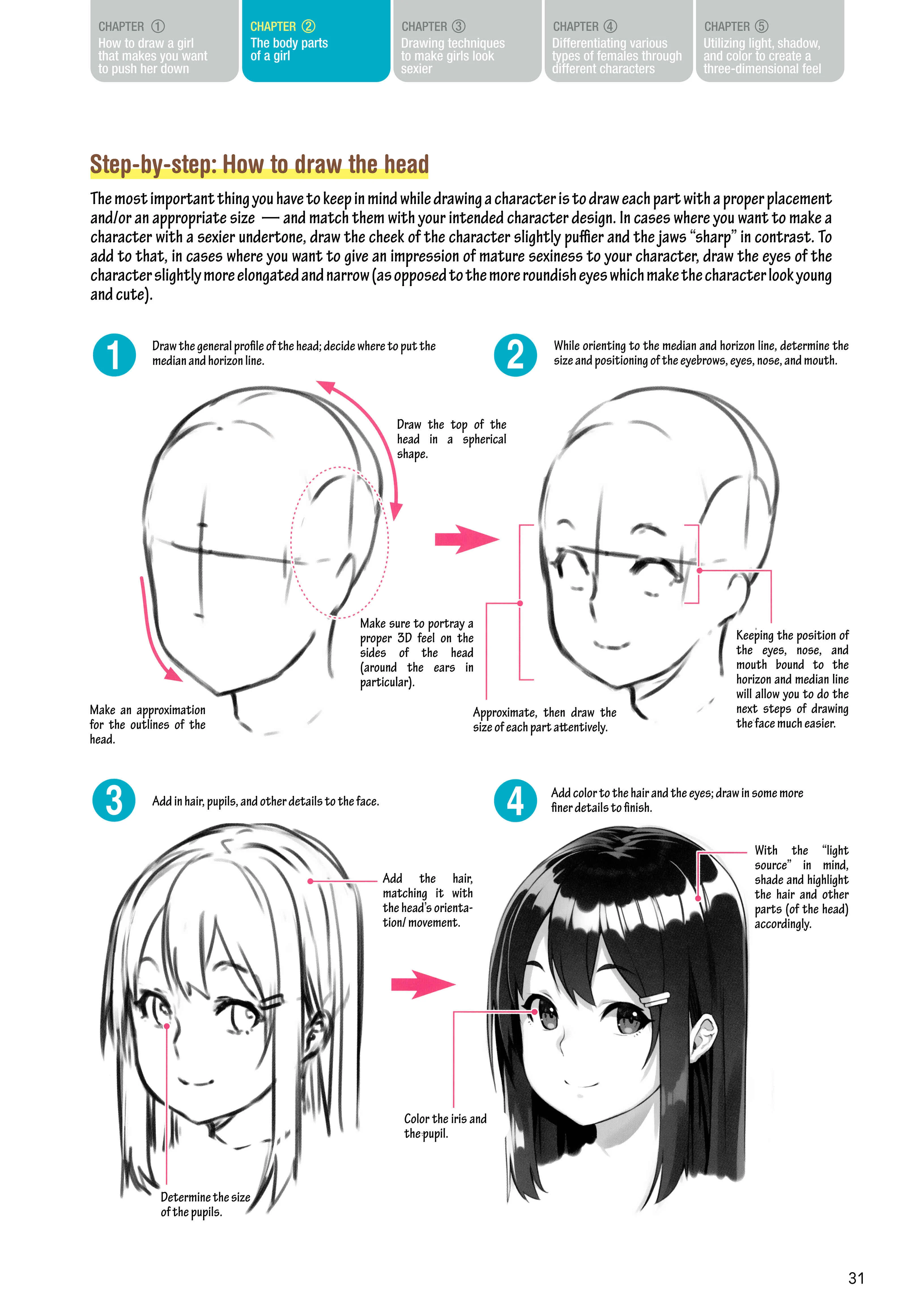 How to Draw a (Slightly) Sexy Girl Chapter 2: The Body Parts of A Girl. - Page 5