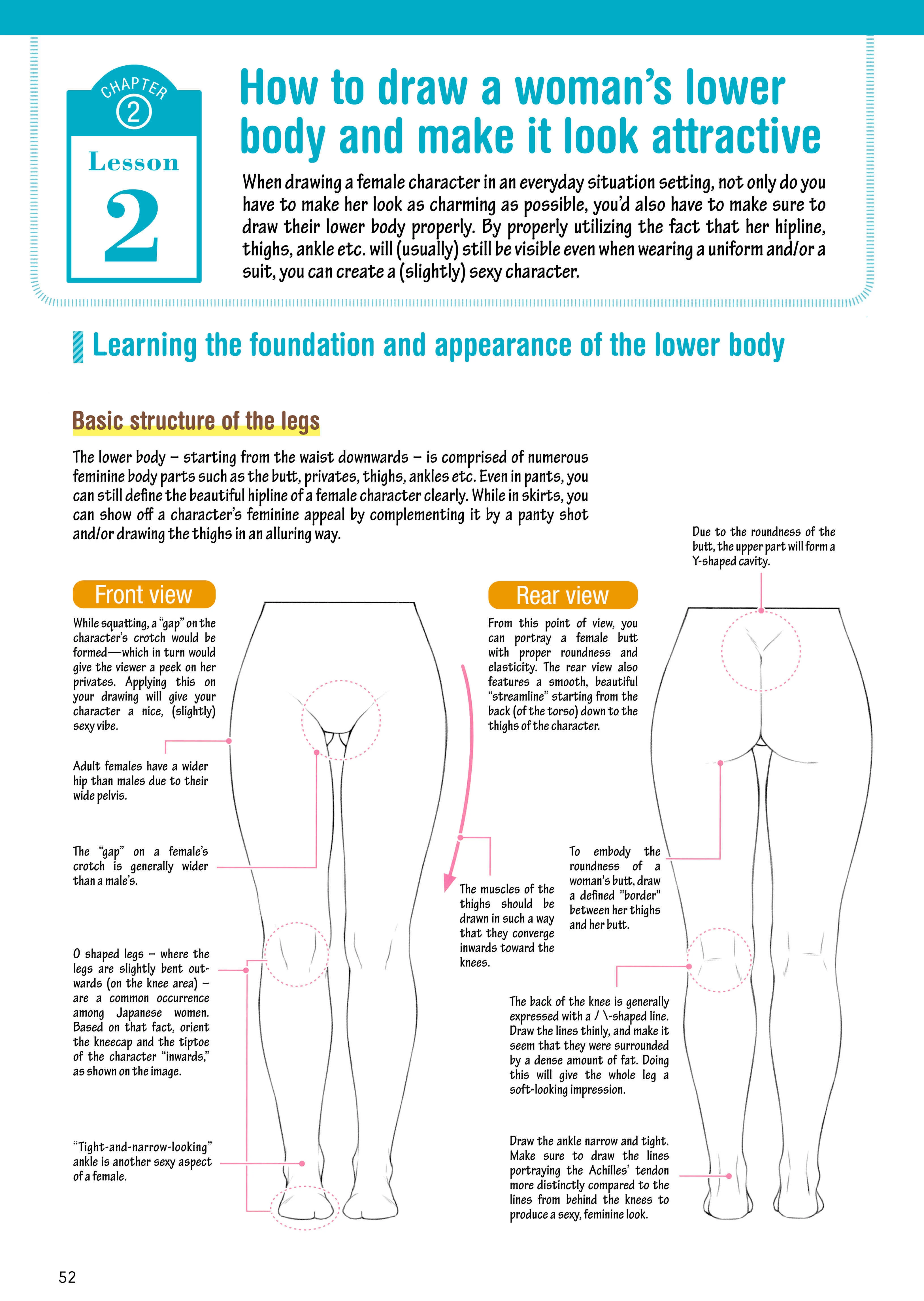 How to Draw a (Slightly) Sexy Girl Chapter 2: The Body Parts of A Girl. - Page 26