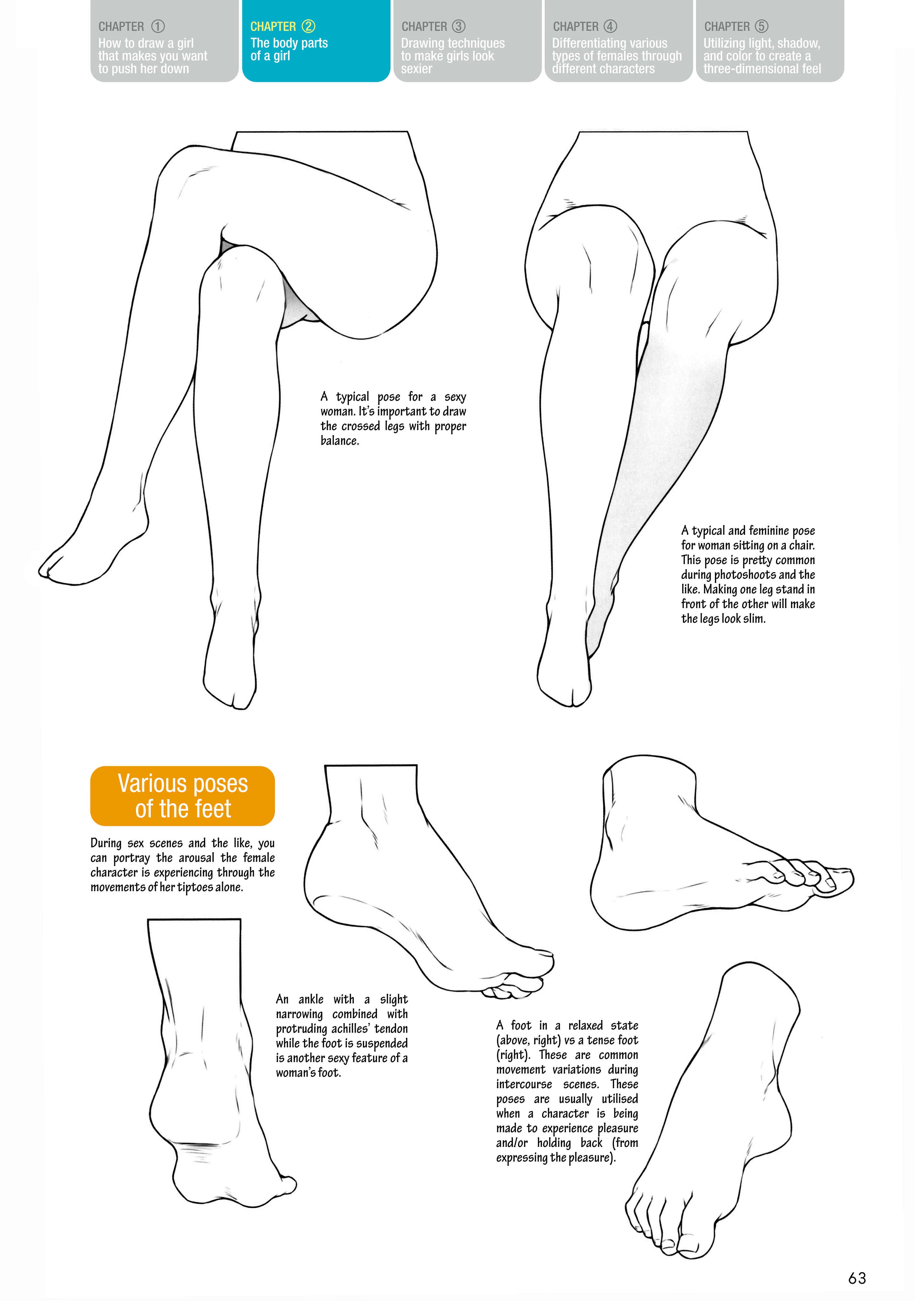 How to Draw a (Slightly) Sexy Girl Chapter 2: The Body Parts of A Girl. - Page 37
