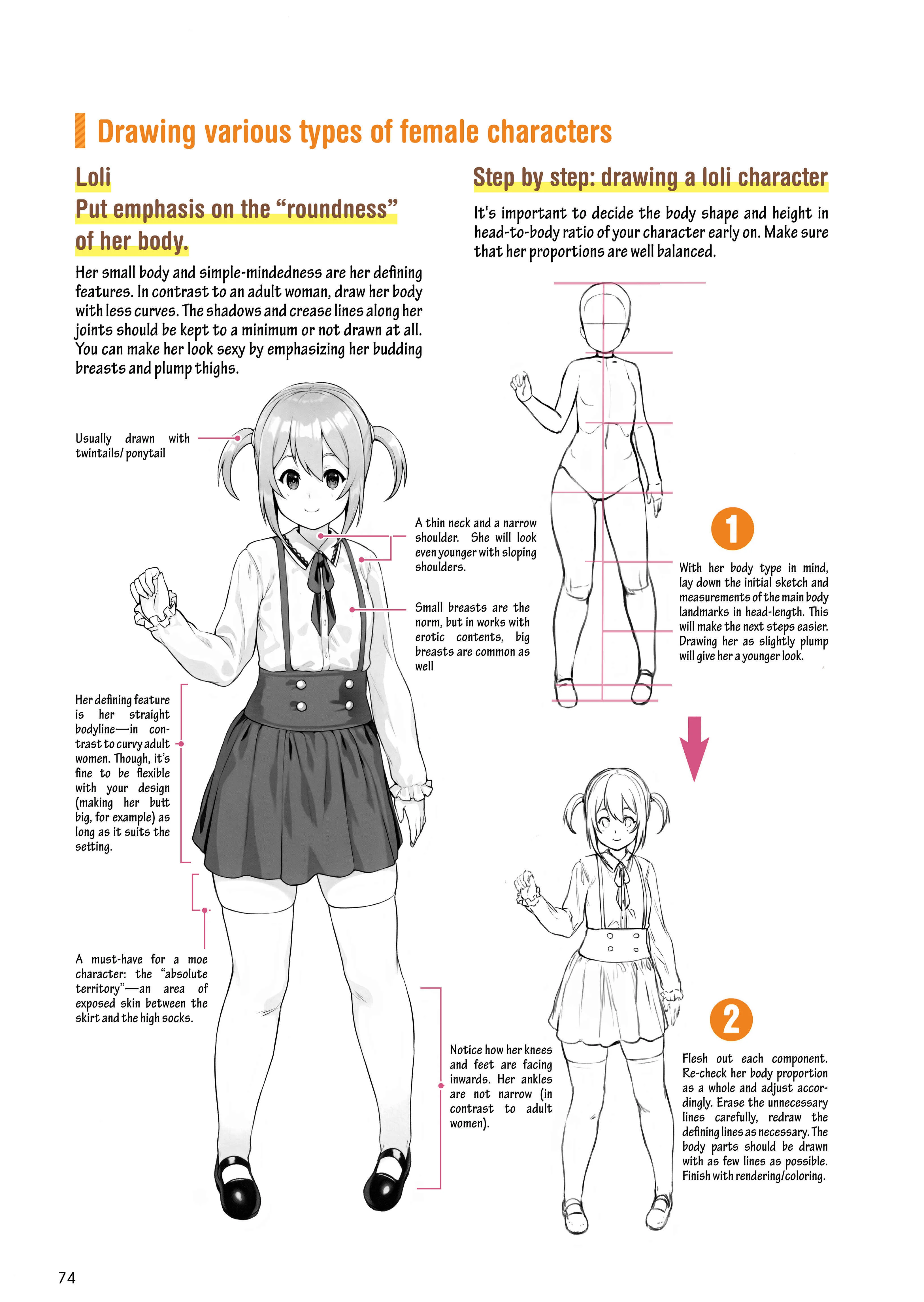 How to Draw a (Slightly) Sexy Girl Chapter 3: Drawing techniques to make girls look sexier - Page 4