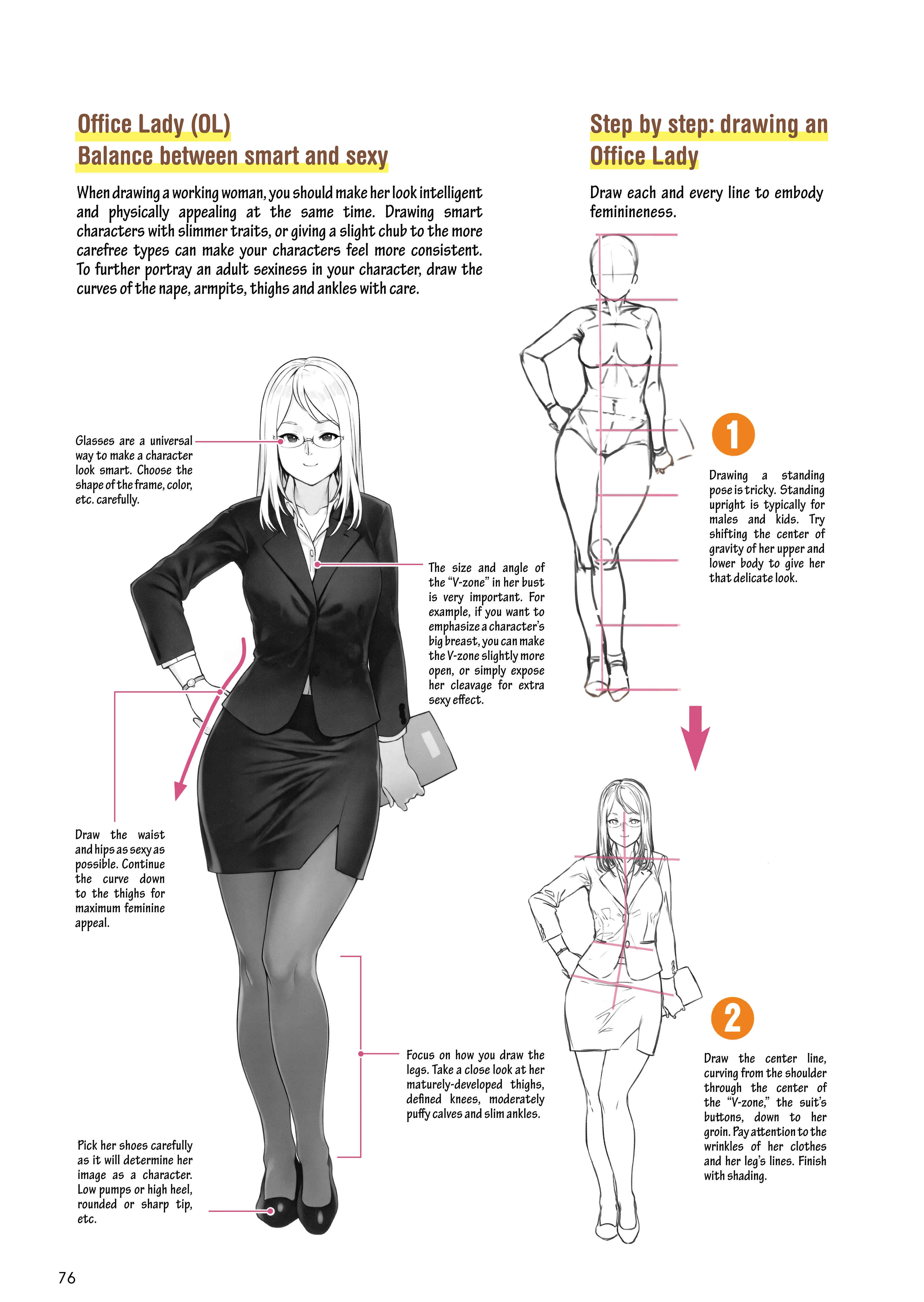How to Draw a (Slightly) Sexy Girl Chapter 3: Drawing techniques to make girls look sexier - Page 6
