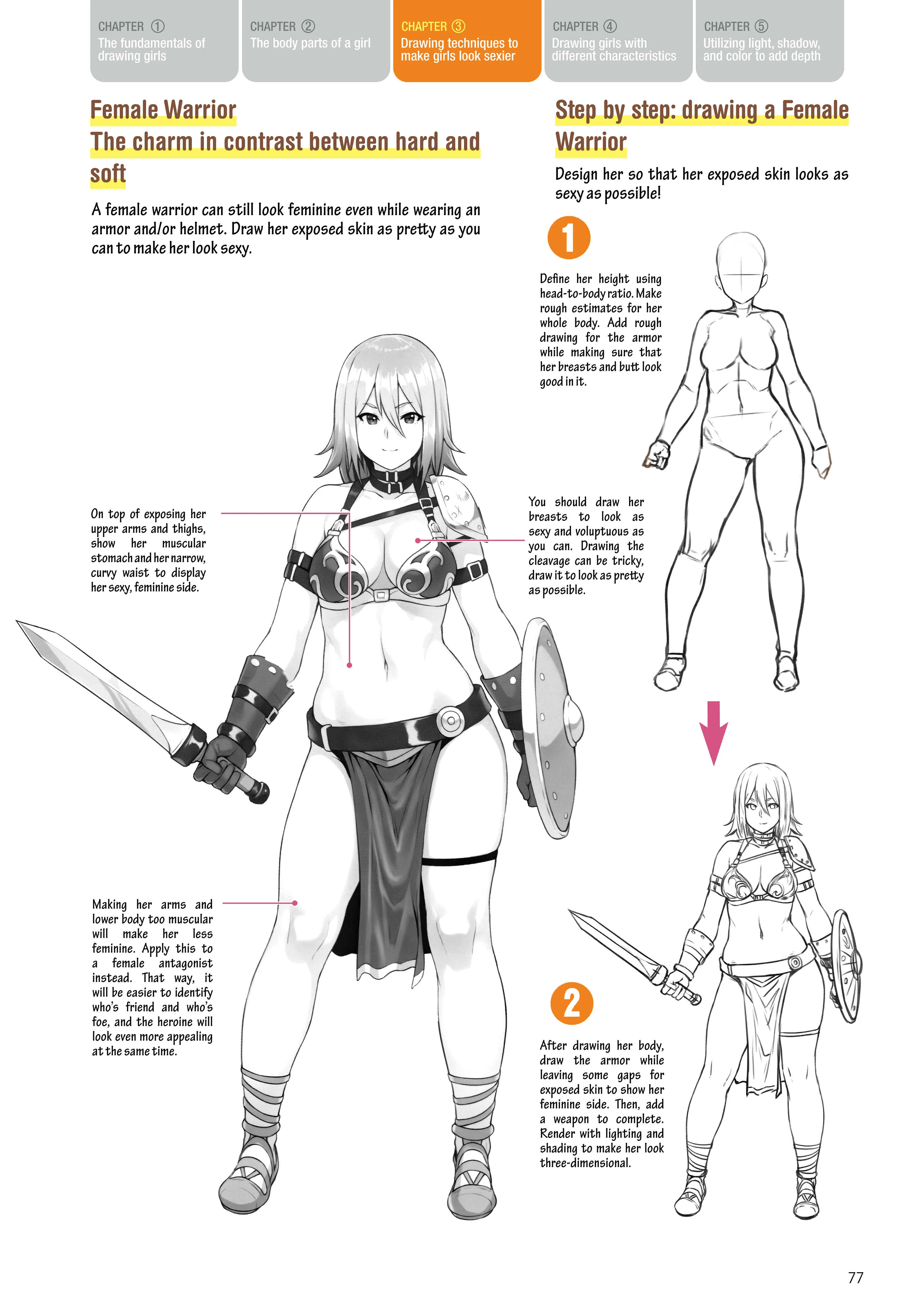 How to Draw a (Slightly) Sexy Girl Chapter 3: Drawing techniques to make girls look sexier - Page 7