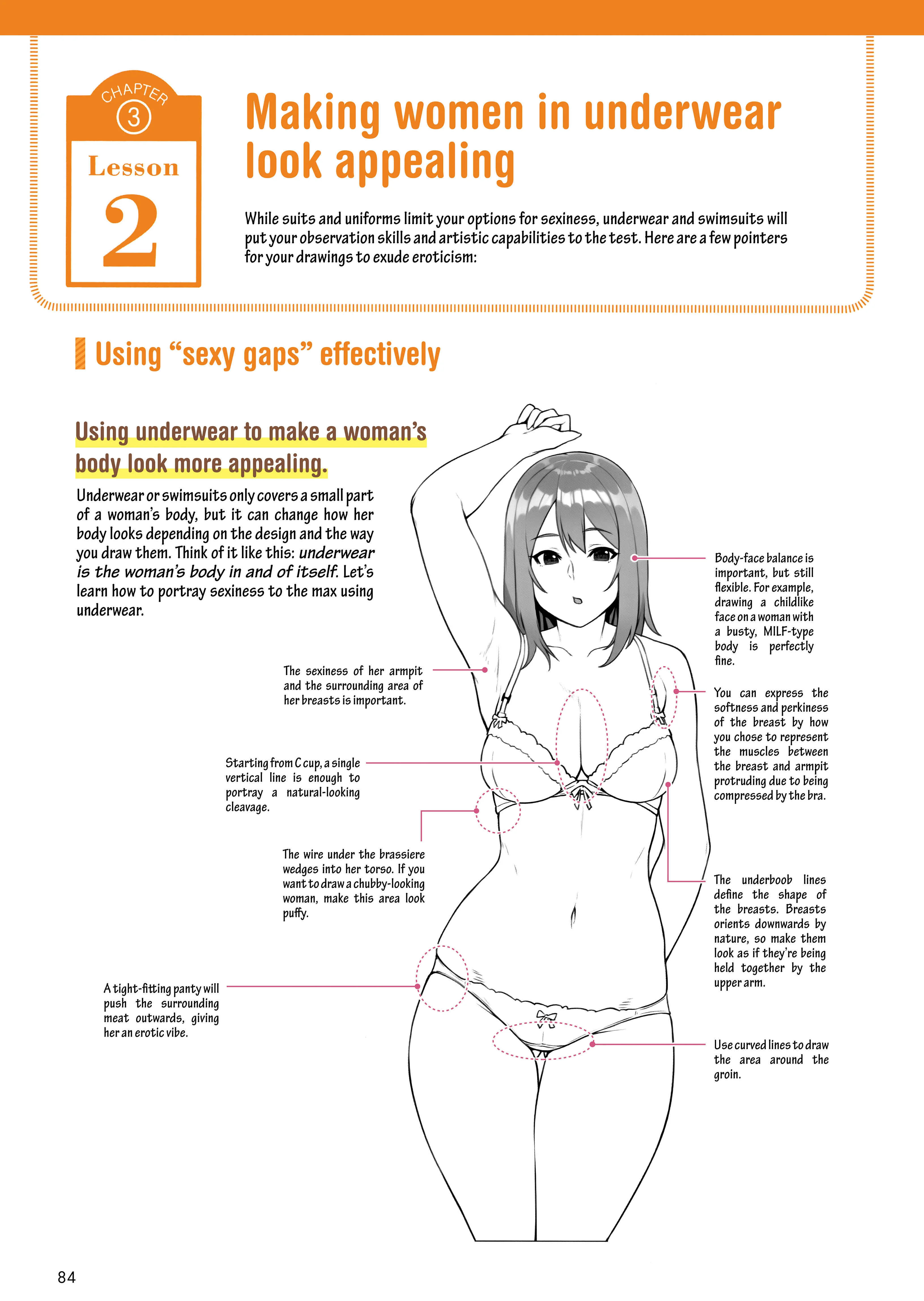How to Draw a (Slightly) Sexy Girl Chapter 3: Drawing techniques to make girls look sexier - Page 14