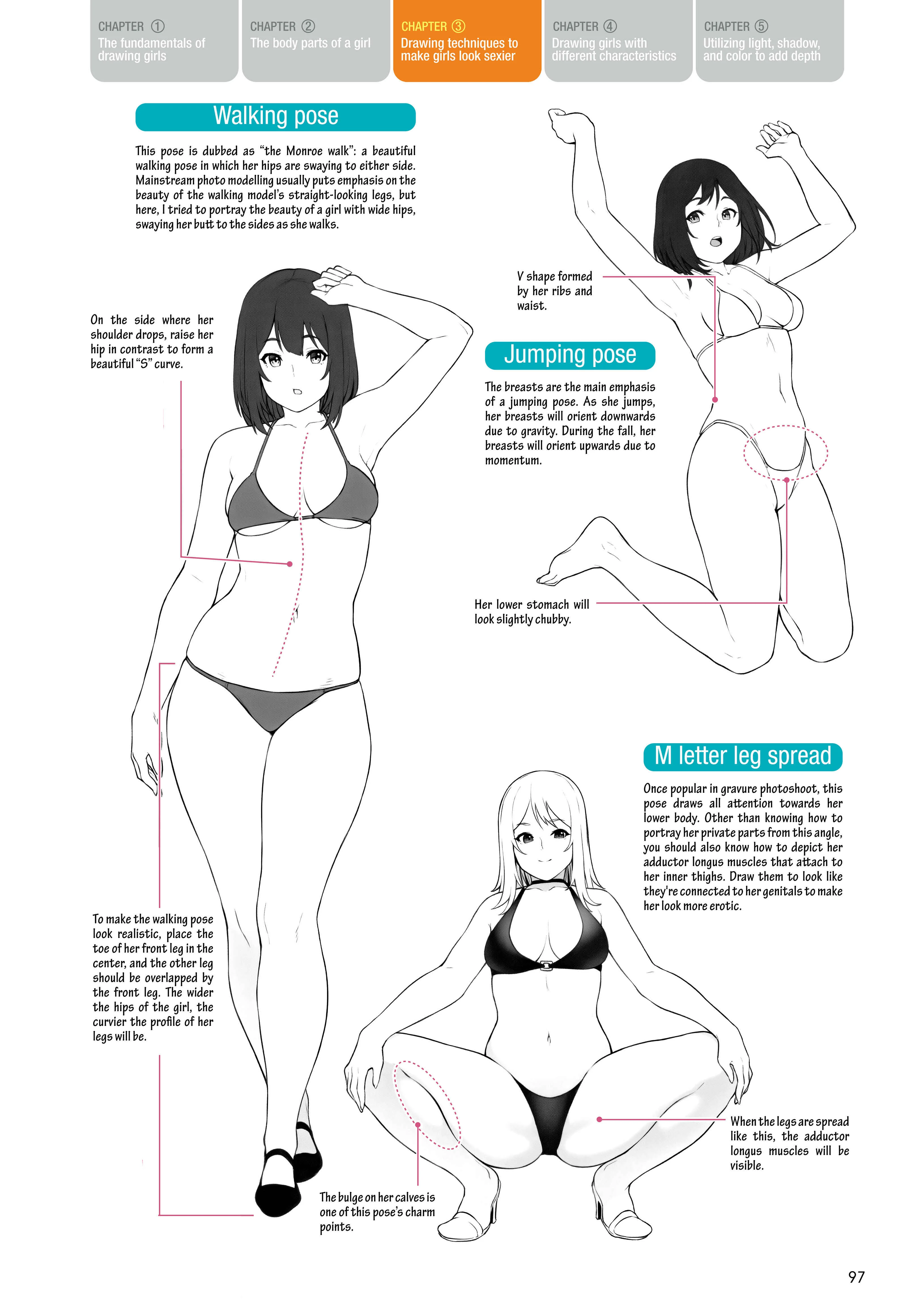 How to Draw a (Slightly) Sexy Girl Chapter 3: Drawing techniques to make girls look sexier - Page 27
