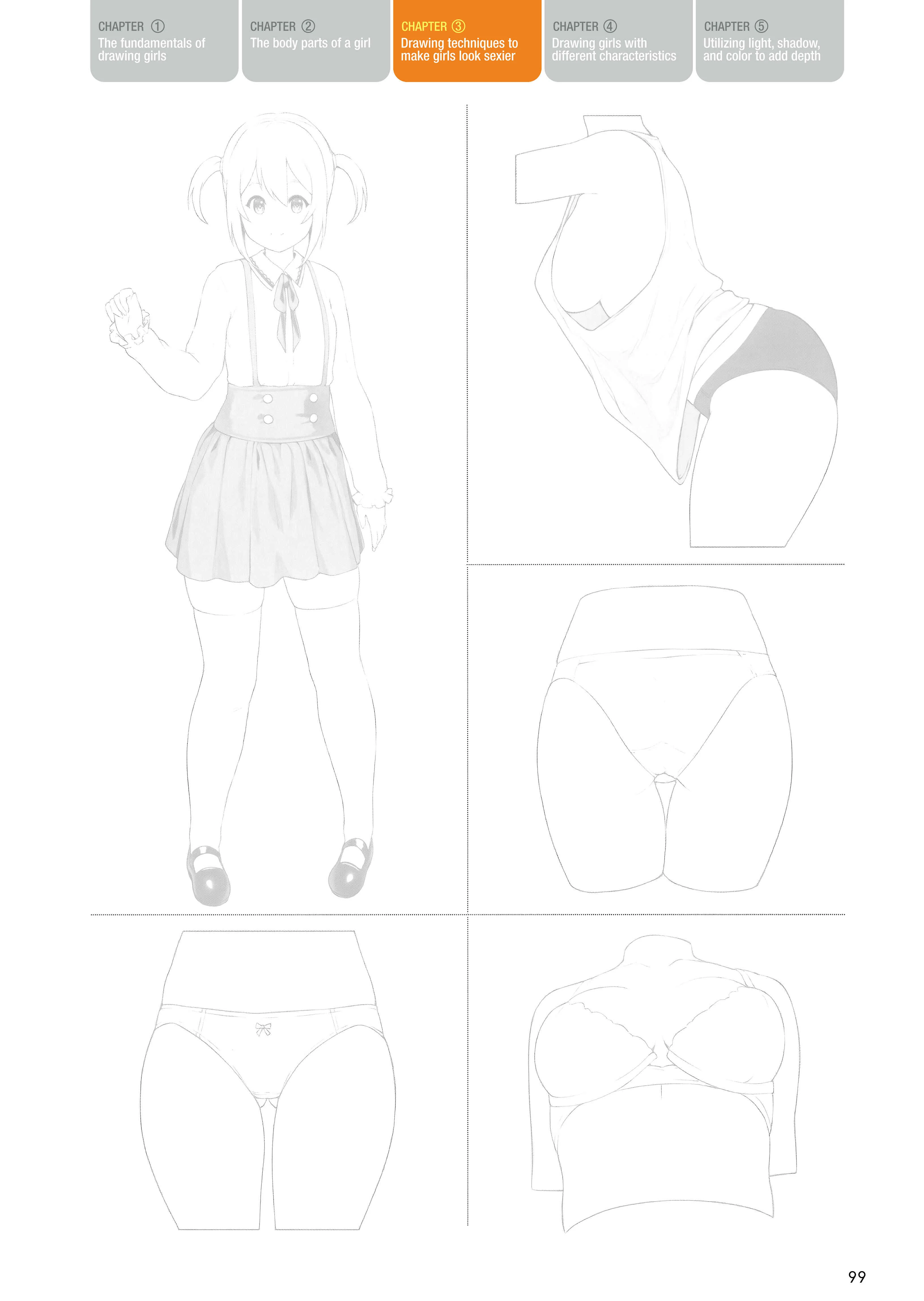 How to Draw a (Slightly) Sexy Girl Chapter 3: Drawing techniques to make girls look sexier - Page 29