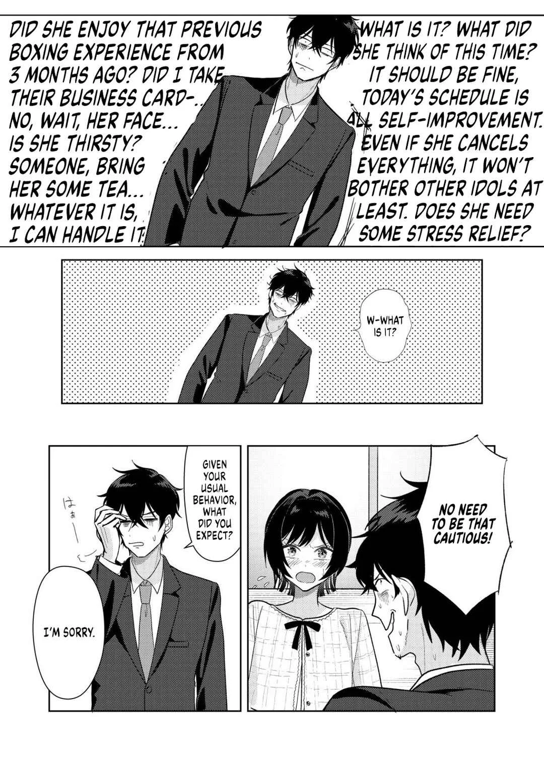 Hyouga-kei Idol no Manager wo Shiteimasu ga, Mou Genkai desu. Chapter 5: A Bold Change - Page 21