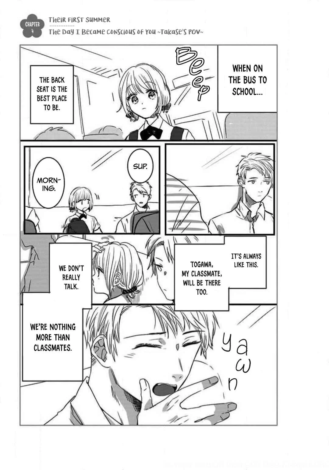 I'm in a Secret Relationship Chapter 4: The Day I Became Conscious of You ~Takase's POV~ - Page 1