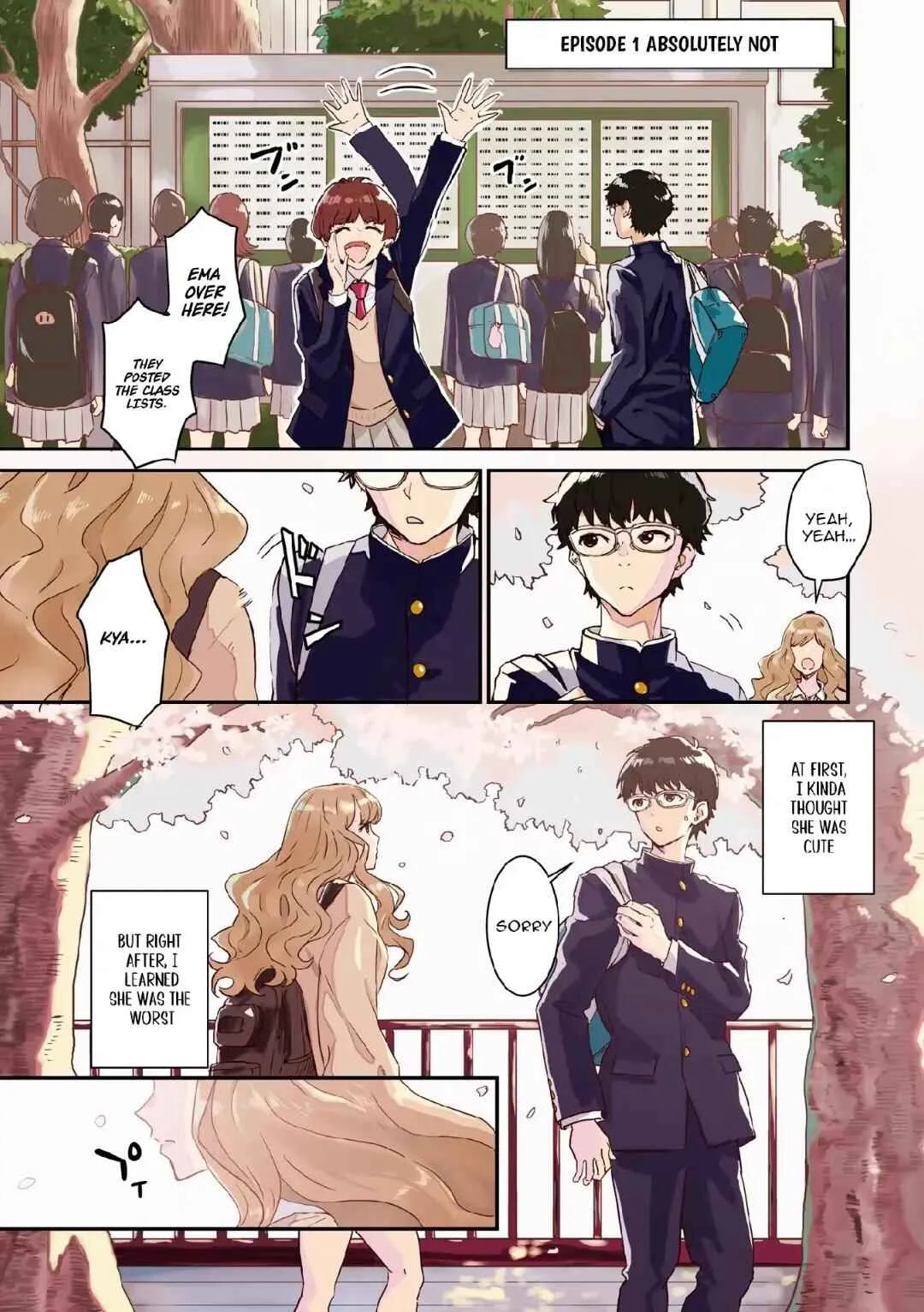 Ichiban Tookute, Chikai Aitsu. ~Kimi ni Koi o Suru nante, Arienai Hazu Datta~ Chapter 1: Absolutely Not  - Page 1