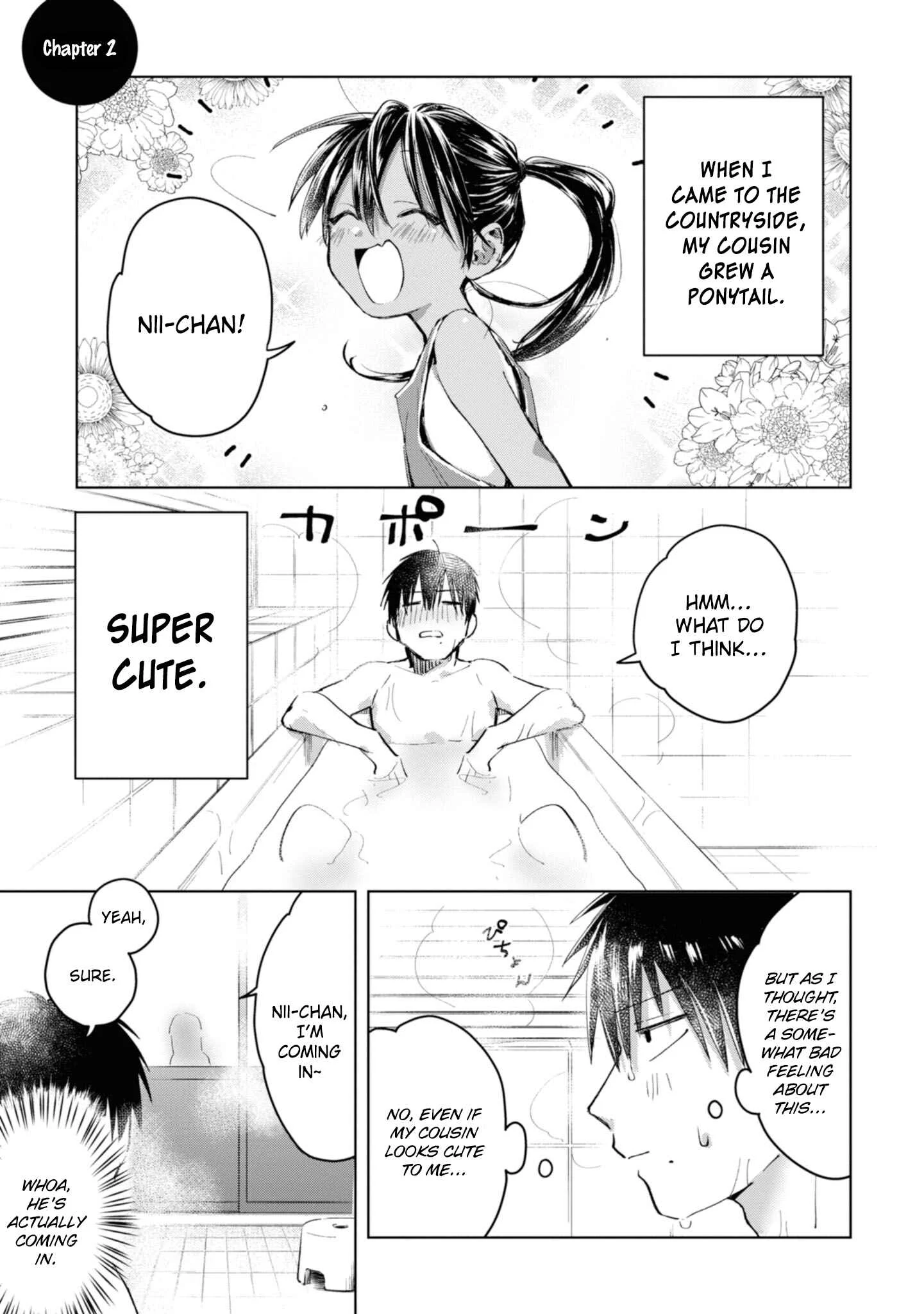 Inaka ni Kaeru to Yakeni Natsuita Kasshoku Ponytail Shota ga Iru Chapter 2 - Page 1