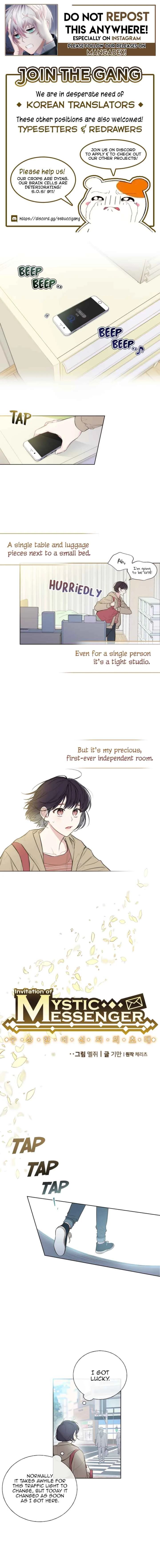 Invitation of Mystic Messenger Chapter 1 - Page 1