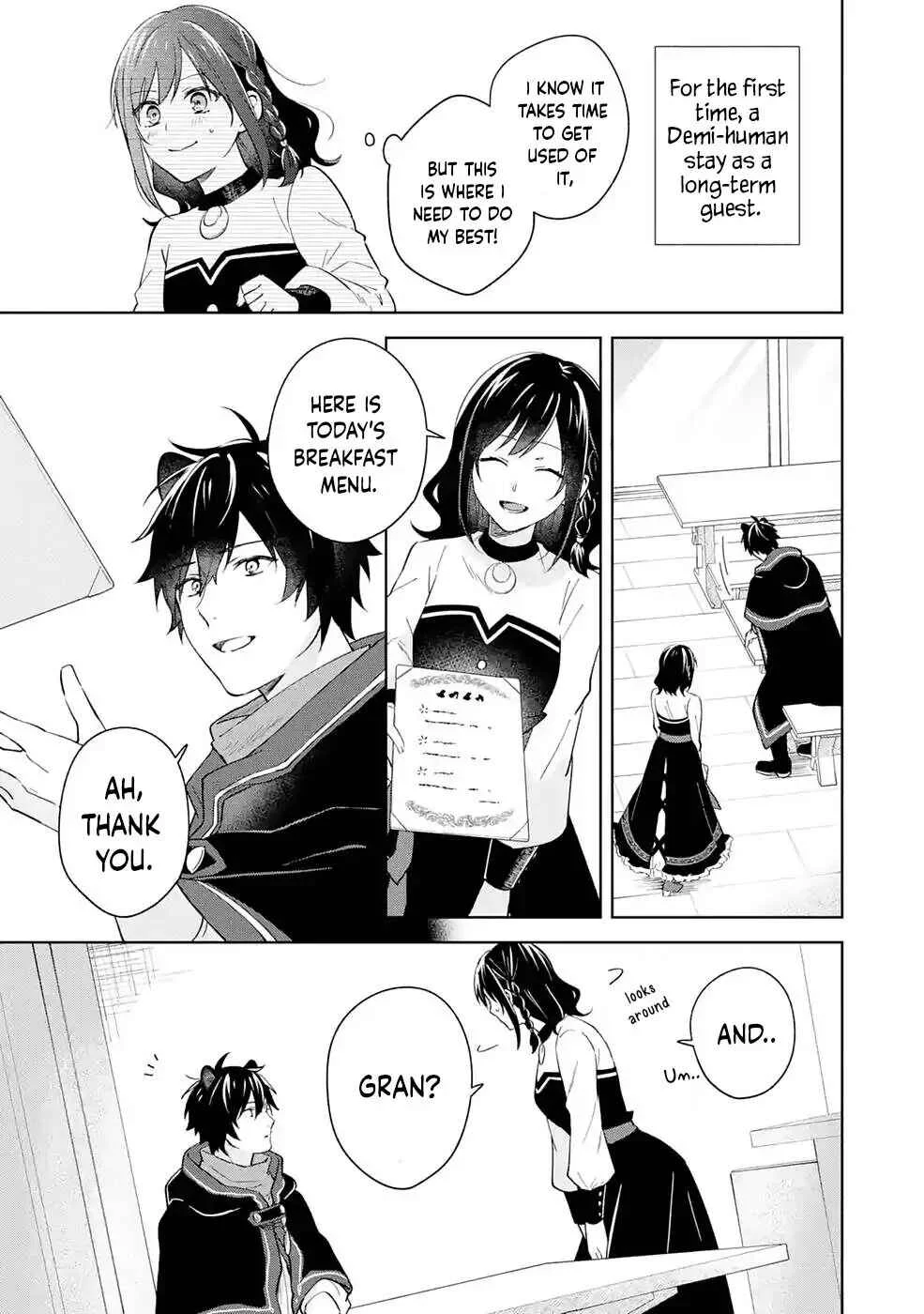 Isekai de Pension Hajimemashita. Sekai de Yuiitsu no Kuro Majo desu ga, Kono Chikara wa Okyaku-sama no Tame ni Tsukaimasu Chapter 4 - Page 3