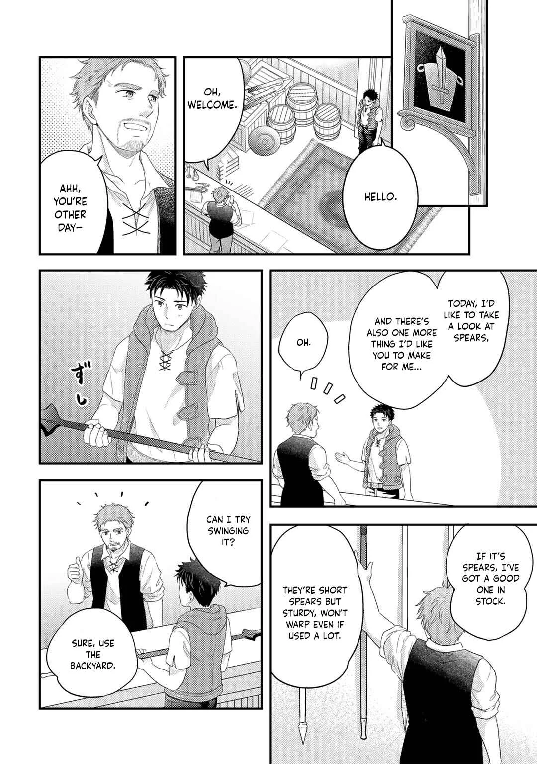 Isekai ni Kita Mitai dakedo Dou Sureba Yoi no Darou ~Shachiku SE no My Pace Boukenki~ Chapter 13 - Page 14