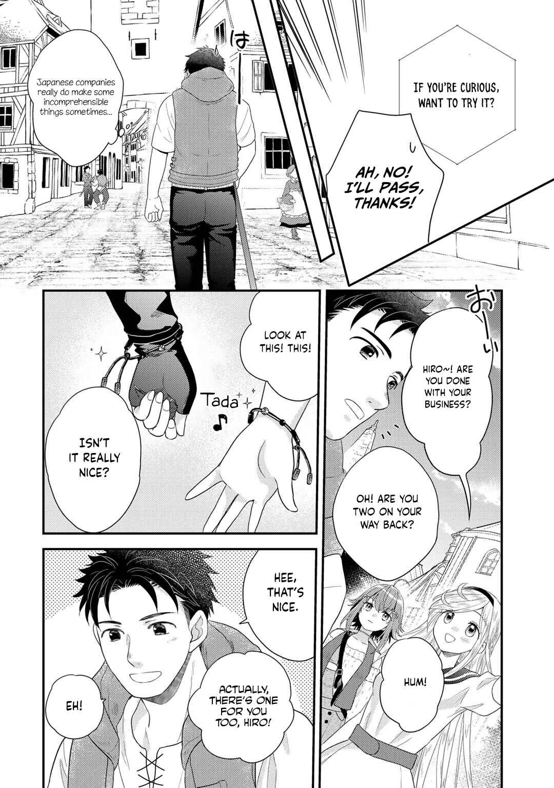 Isekai ni Kita Mitai dakedo Dou Sureba Yoi no Darou ~Shachiku SE no My Pace Boukenki~ Chapter 13 - Page 24