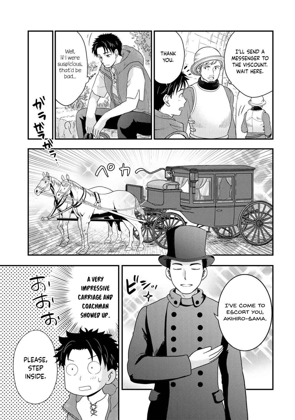 Isekai ni Kita Mitai dakedo Dou Sureba Yoi no Darou ~Shachiku SE no My Pace Boukenki~ Chapter 25 - Page 4