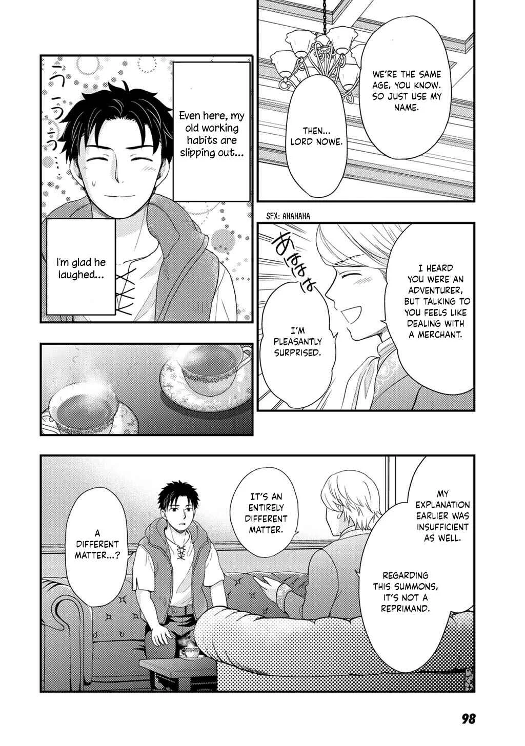 Isekai ni Kita Mitai dakedo Dou Sureba Yoi no Darou ~Shachiku SE no My Pace Boukenki~ Chapter 25 - Page 9