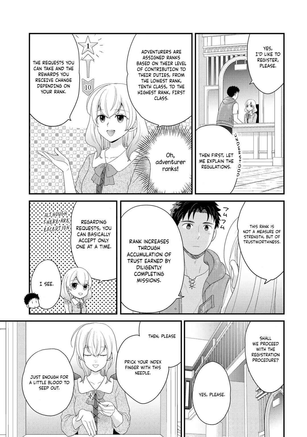 Isekai ni Kita Mitai dakedo Dou Sureba Yoi no Darou ~Shachiku SE no My Pace Boukenki~ Chapter 3 - Page 6