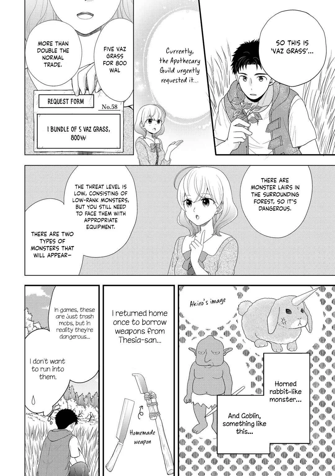 Isekai ni Kita Mitai dakedo Dou Sureba Yoi no Darou ~Shachiku SE no My Pace Boukenki~ Chapter 3 - Page 9