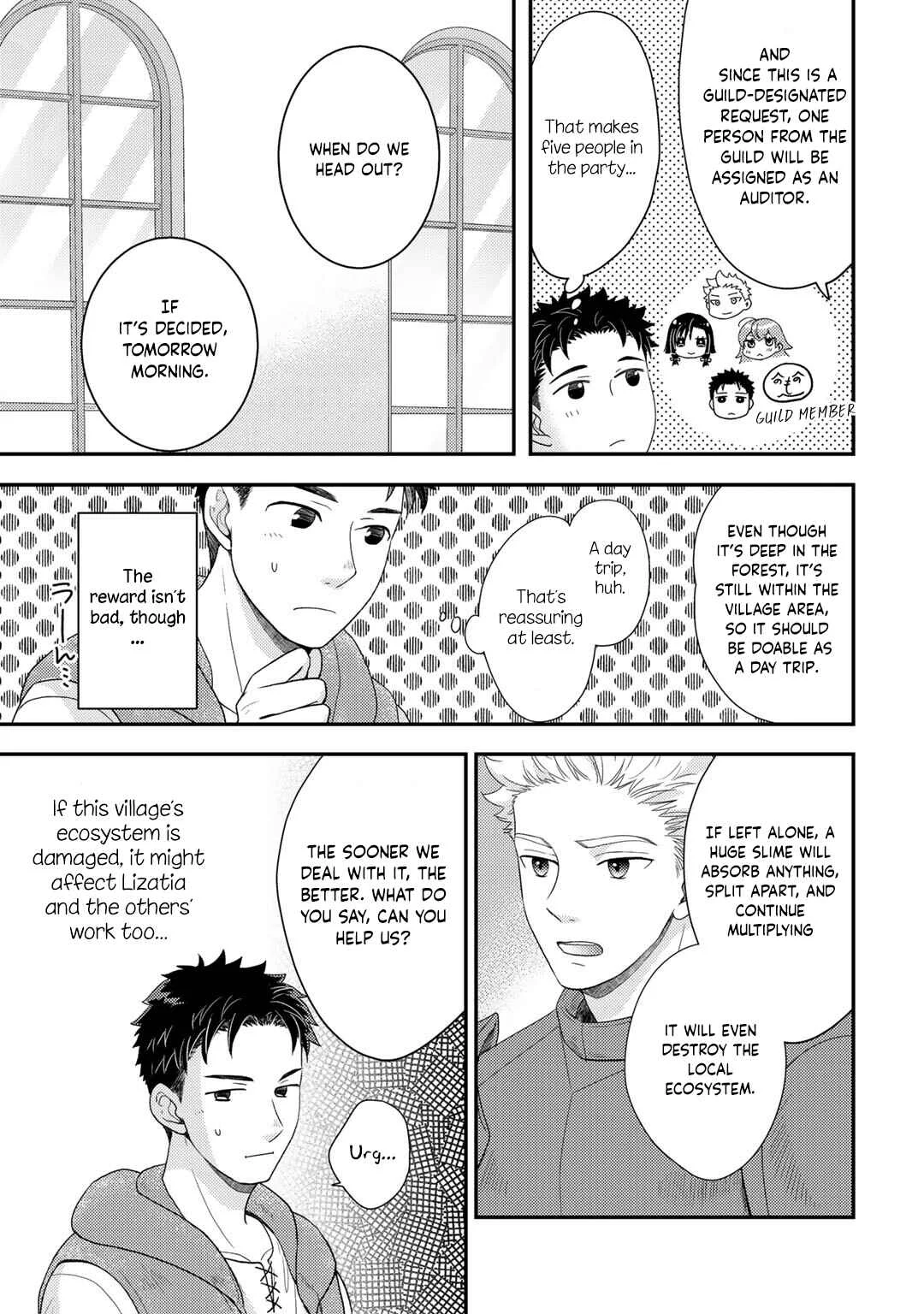 Isekai ni Kita Mitai dakedo Dou Sureba Yoi no Darou ~Shachiku SE no My Pace Boukenki~ Chapter 6 - Page 6