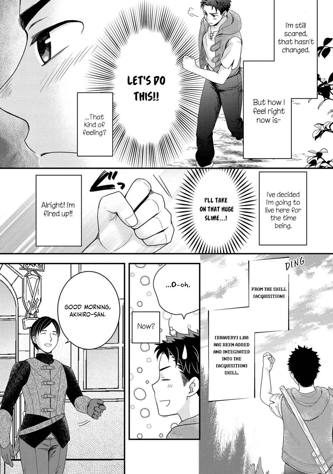 Isekai ni Kita Mitai dakedo Dou Sureba Yoi no Darou ~Shachiku SE no My Pace Boukenki~ Chapter 6 - Page 22