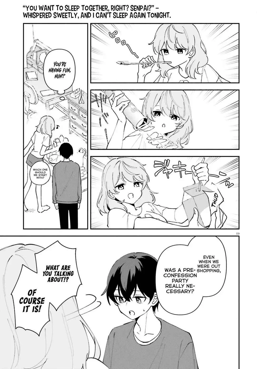 "Issho ni Netaindesu yo Ne, Senpai?" to Amaku Sasayakarete Kon'ya mo Nemurenai Chapter 4 - Page 10