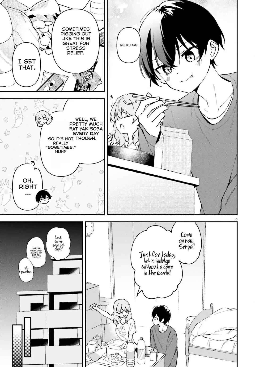 "Issho ni Netaindesu yo Ne, Senpai?" to Amaku Sasayakarete Kon'ya mo Nemurenai Chapter 4 - Page 14