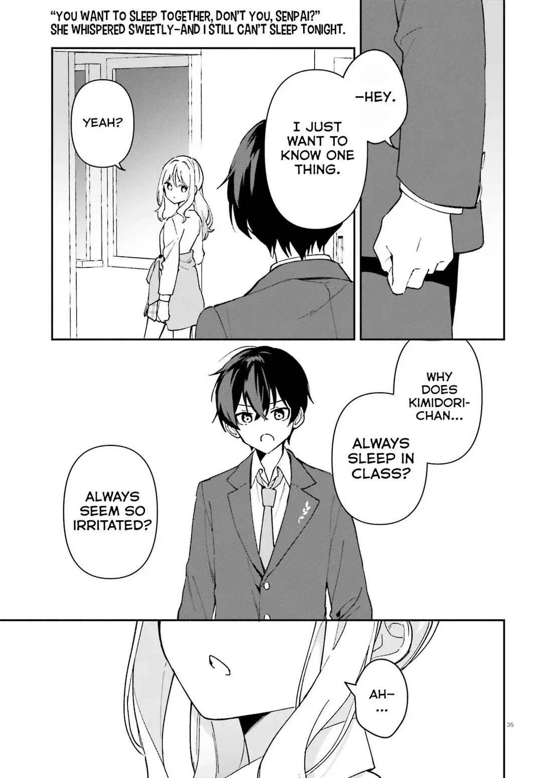"Issho ni Netaindesu yo Ne, Senpai?" to Amaku Sasayakarete Kon'ya mo Nemurenai Chapter 5 - Page 36
