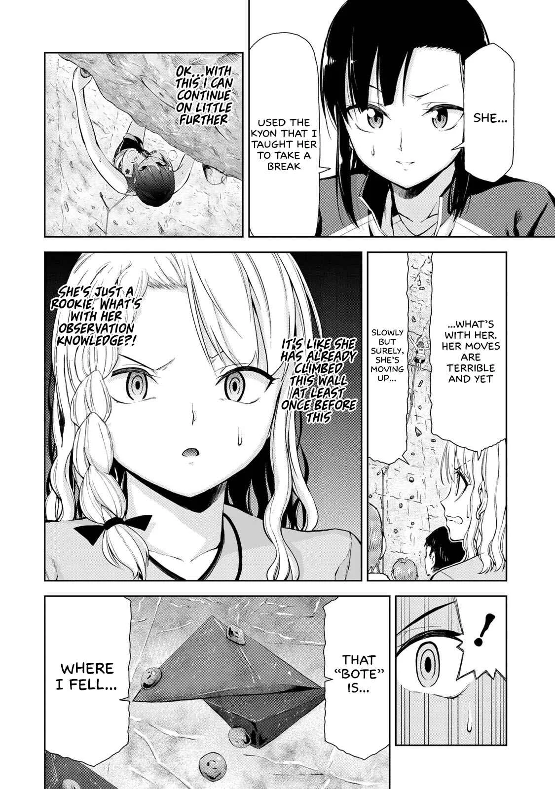 Iwa kakeru! -Climbing Girls- Chapter 5: 5th Try : Rookie Climber - Page 14