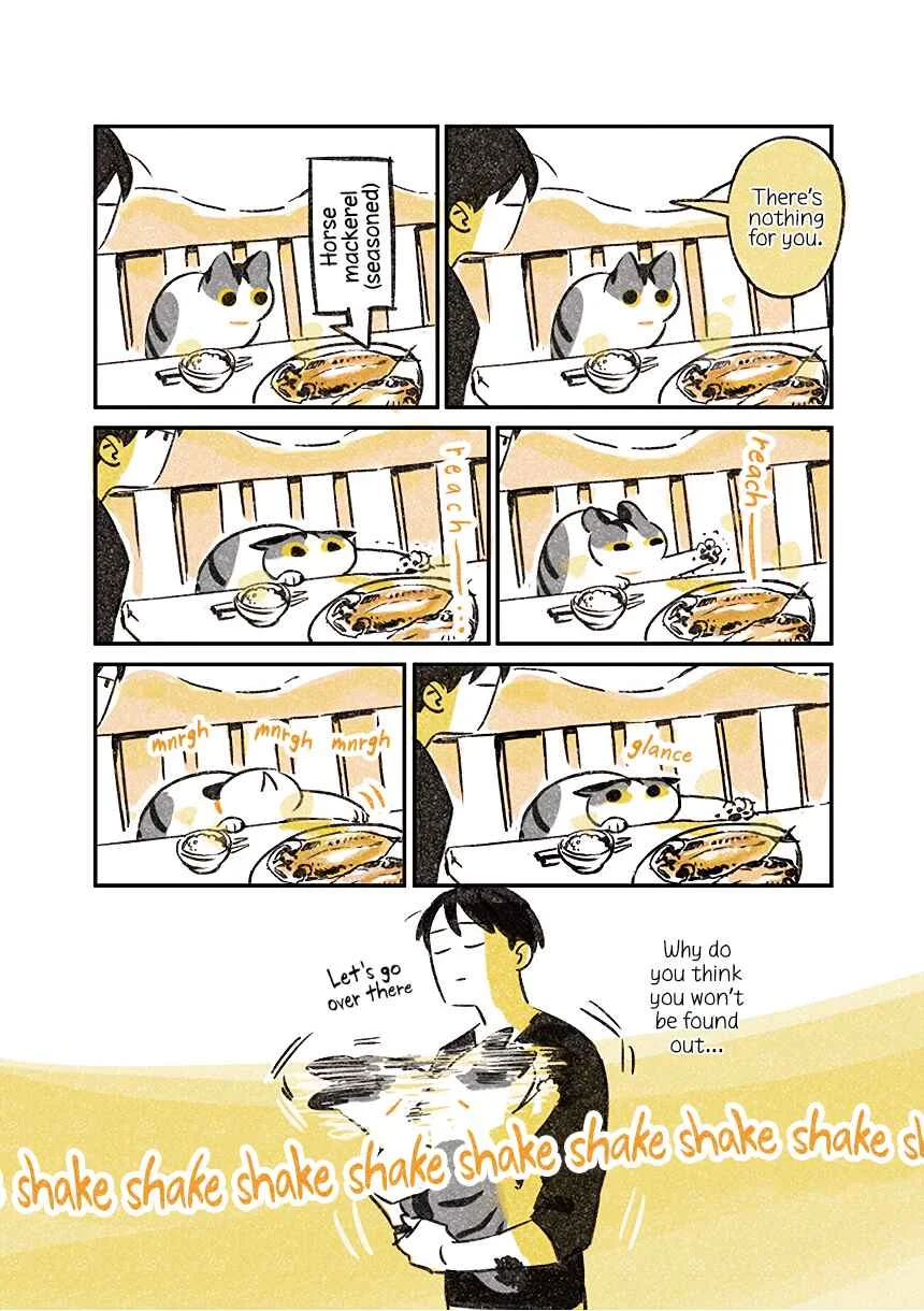 Jiji Neko-kurashi Chapter 1.3: Cat comes to see humans eat - Page 2