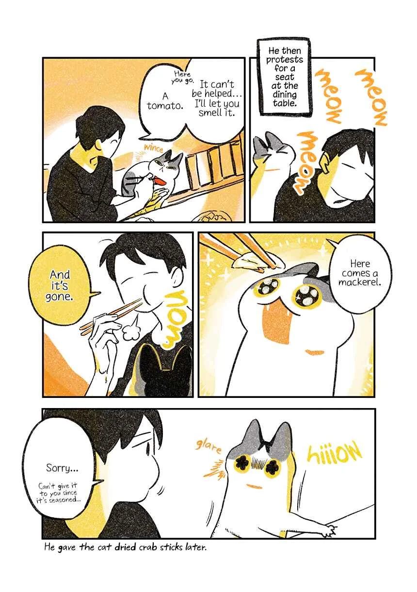 Jiji Neko-kurashi Chapter 1.3: Cat comes to see humans eat - Page 3