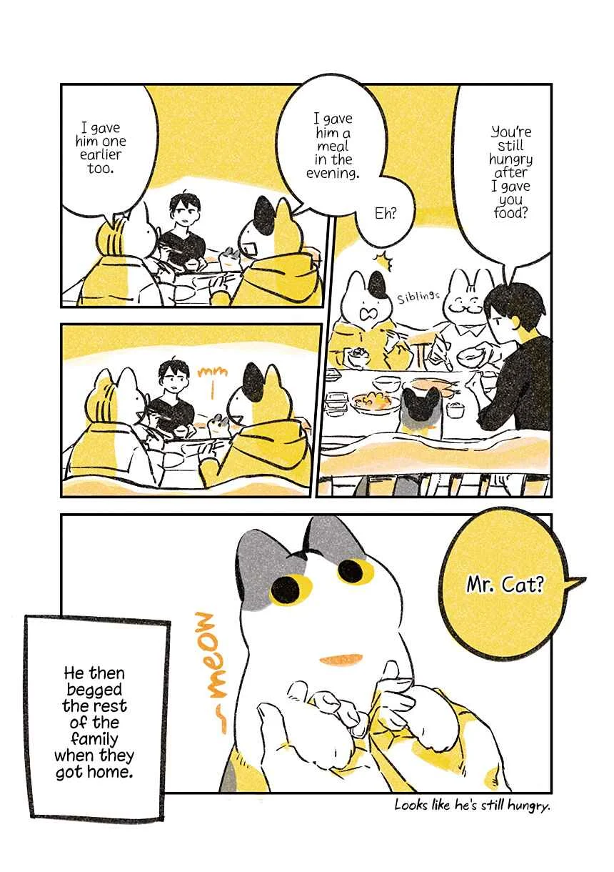 Jiji Neko-kurashi Chapter 1.3: Cat comes to see humans eat - Page 4