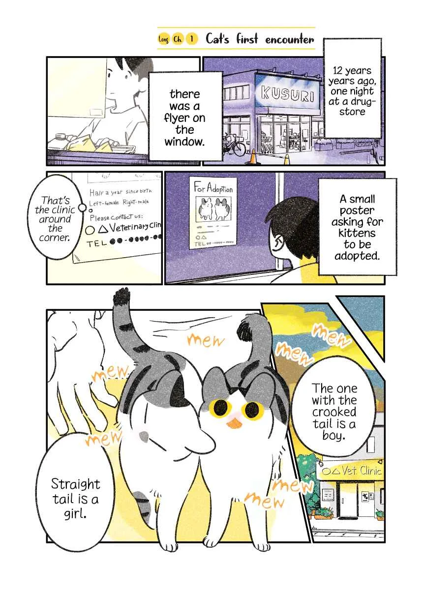 Jiji Neko-kurashi Chapter 2: Cat's first encounter - Page 1