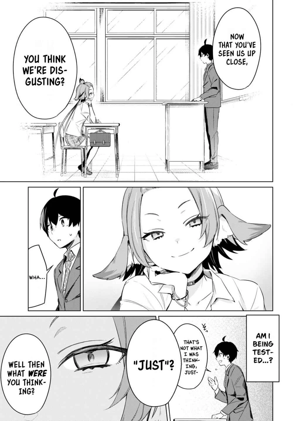 Jingai Kyoushitsu no Ningengirai Kyoushi - Hitoma-sensei, Watashi-tachi ni Ningen wo Oshiete Kuremasu ka......? Chapter 1 - Page 32