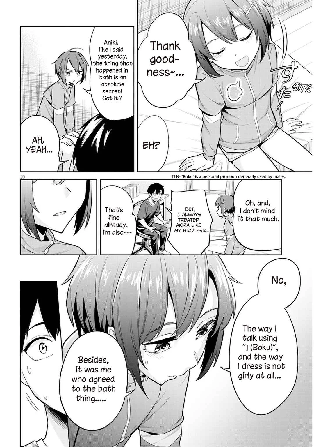 Jitsu wa Imouto deshita. ~Saikin Dekita Giri no Otouto no Kyorikan ga Yatara Chikai Wake~ Chapter 5 - Page 20